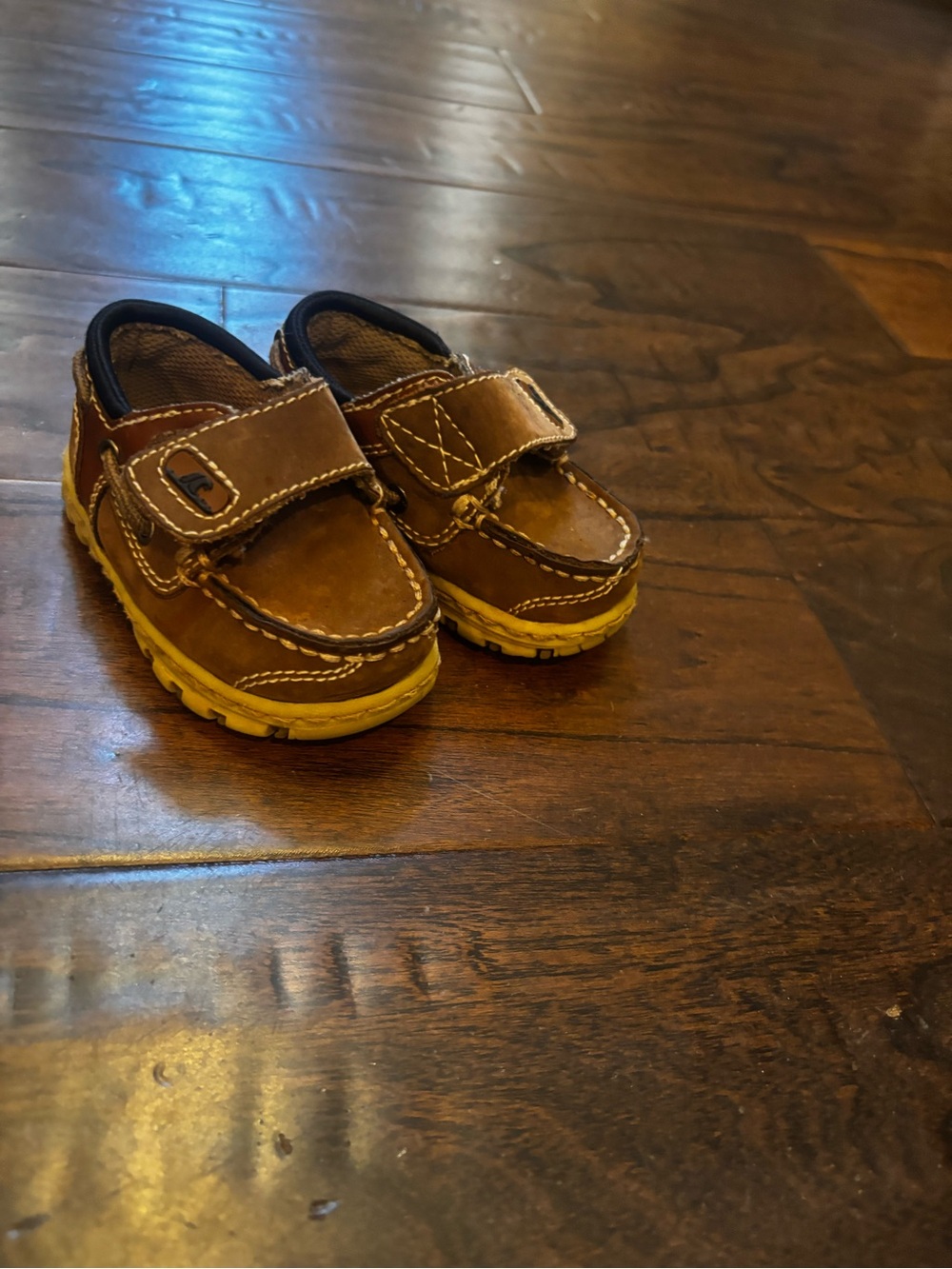 Kids Brown Leather Casual Shoes